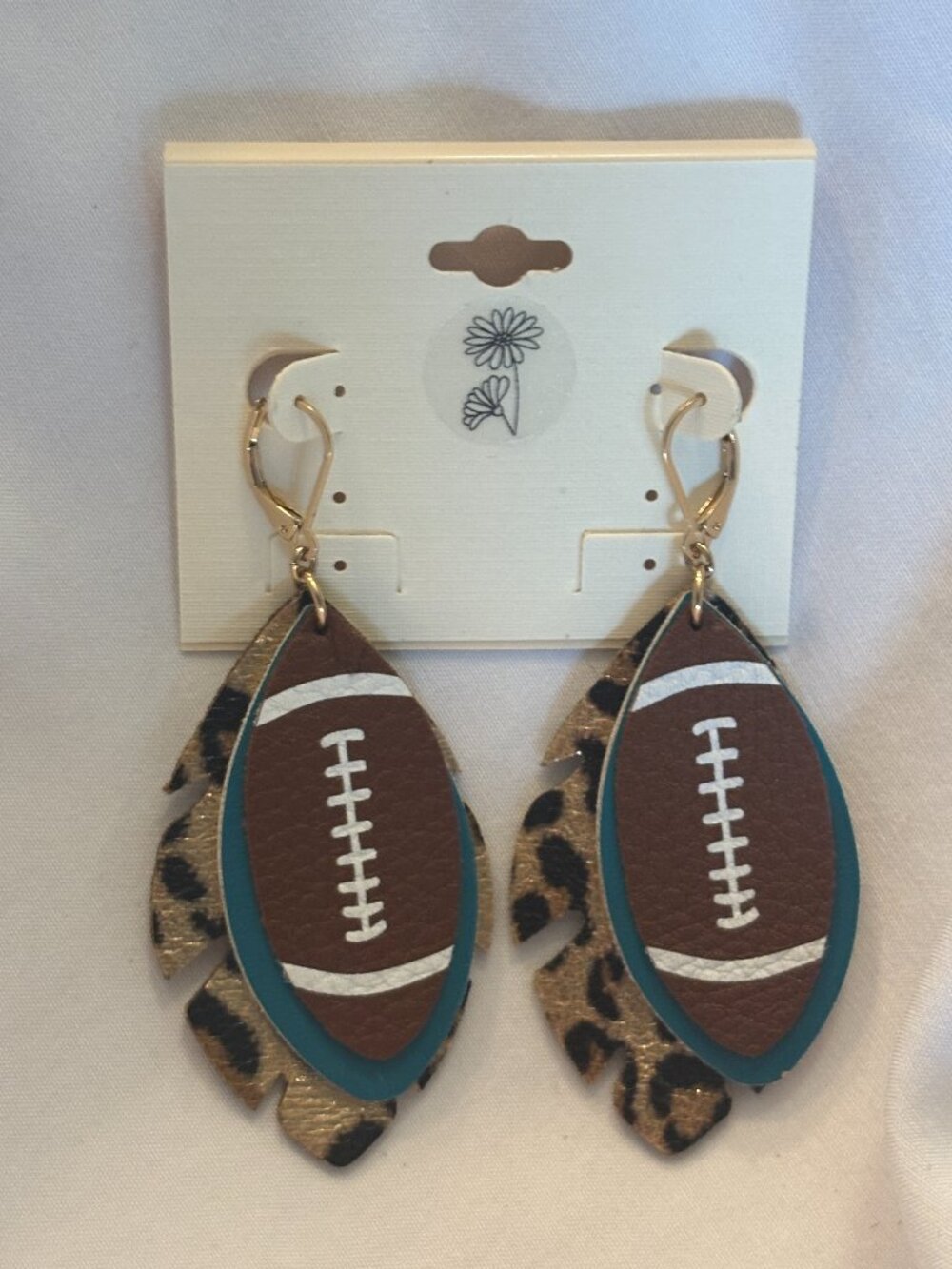 Jaguars Football Earrings, Teal Earrings, Jaguar, NWT